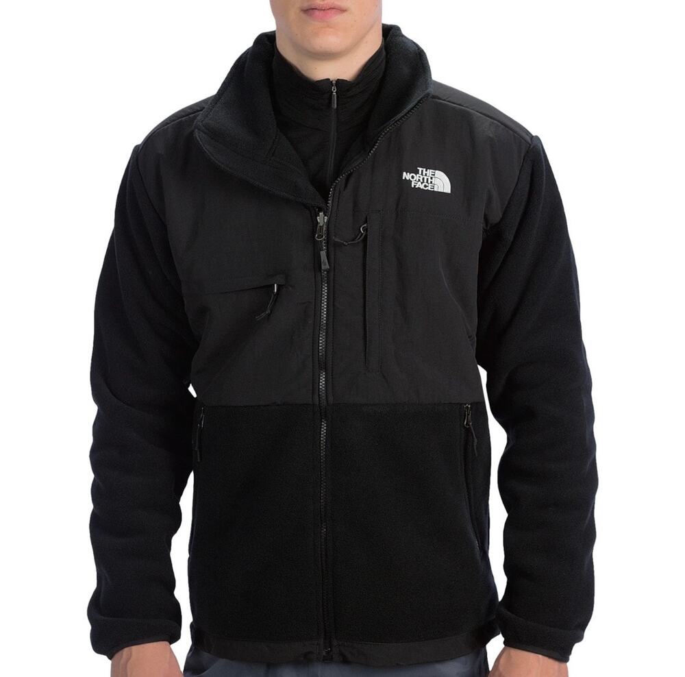 Vintage North Face Denali Polartec Black Fleece Jacket - Size M
